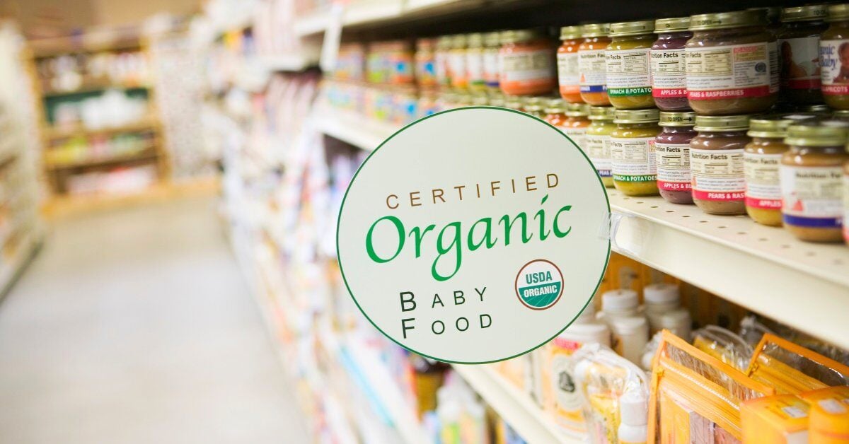 Certified Organic Baby Food - 1200 x 625px