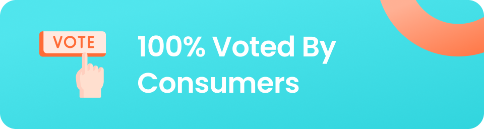 100% Voted By Consumers 100% Voted By Consumers