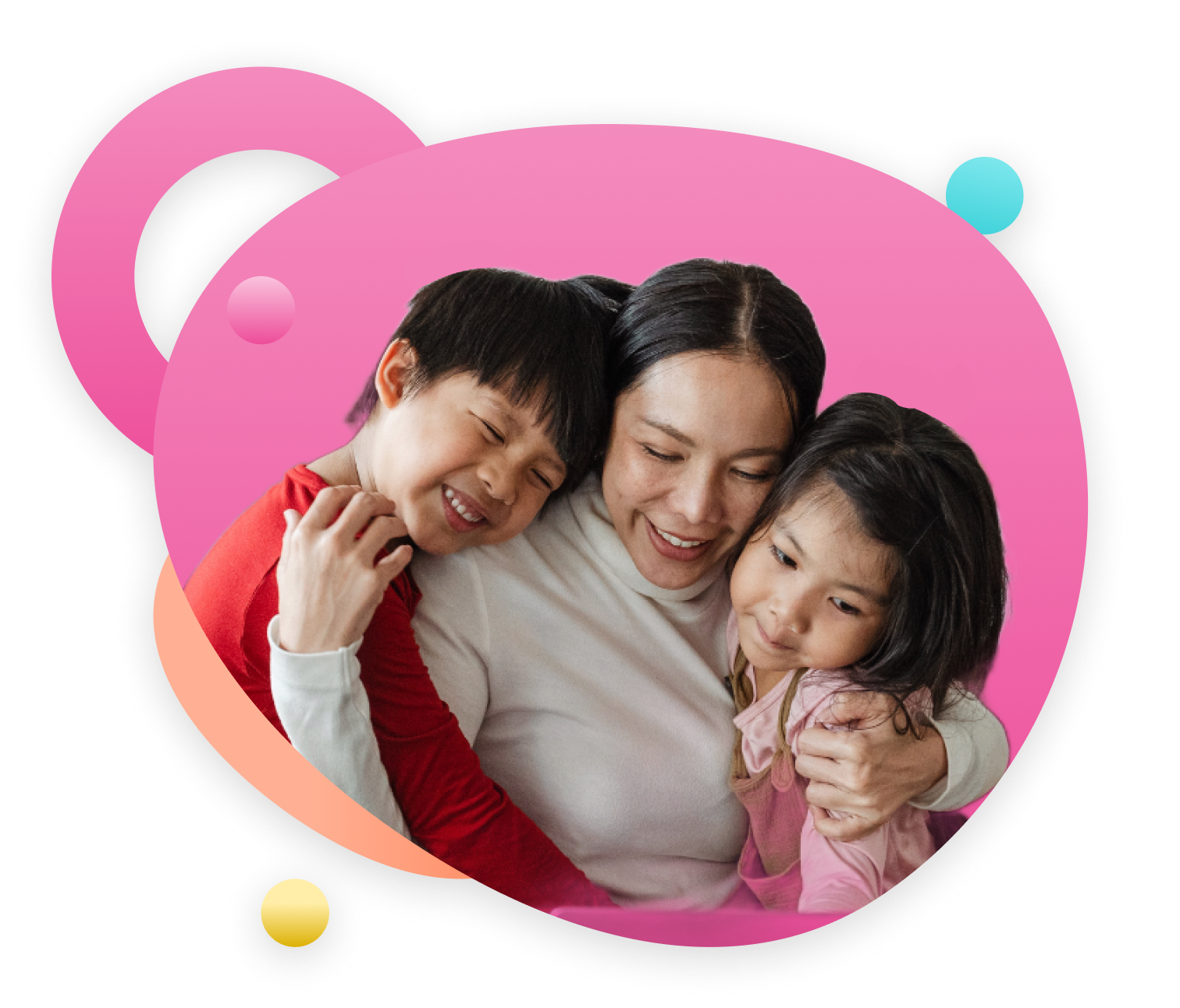 crowd-mom and kid crowd-mom and kid